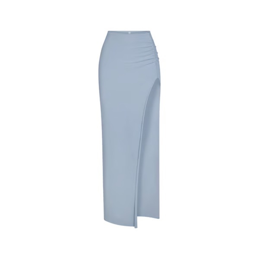 BNWT SKIMS Blue Maxi Skirt with Slit